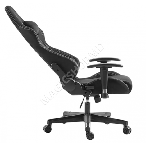 Scaun Gaming Lumi CH06-14, Textil, Negru